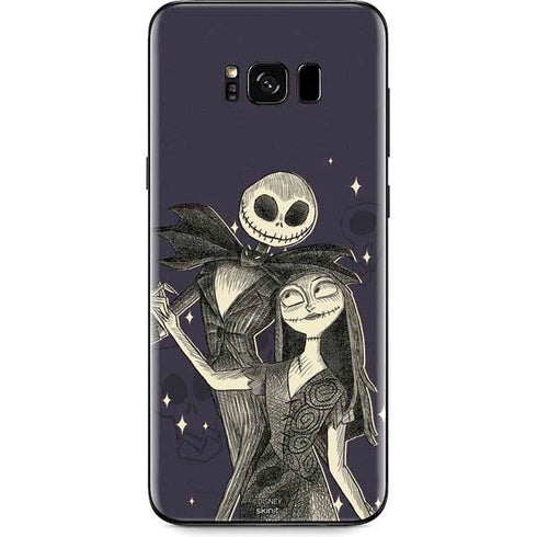 Disney The Nightmare Before Christmas Jack and Sally Art Galaxy S8 Plus Skin